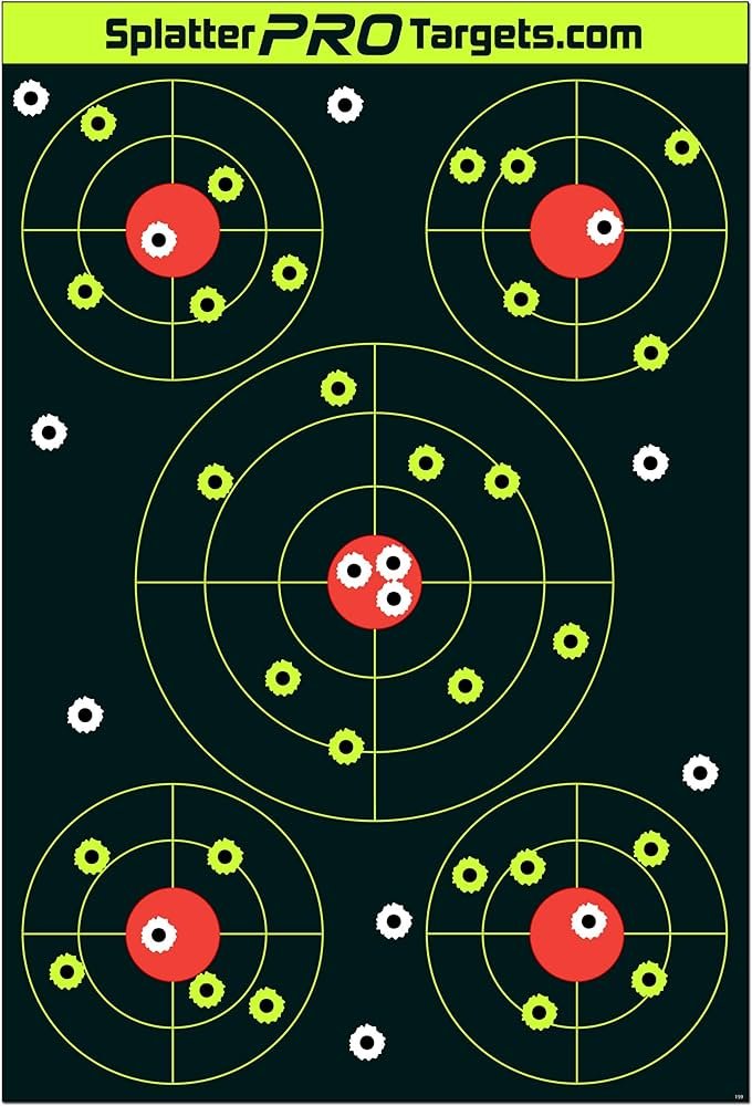 An example of a commercial splatter target